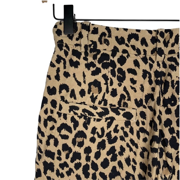 & Other Stories Leopard High Waist Tapered Trousers Pants - Picture 13 of 16